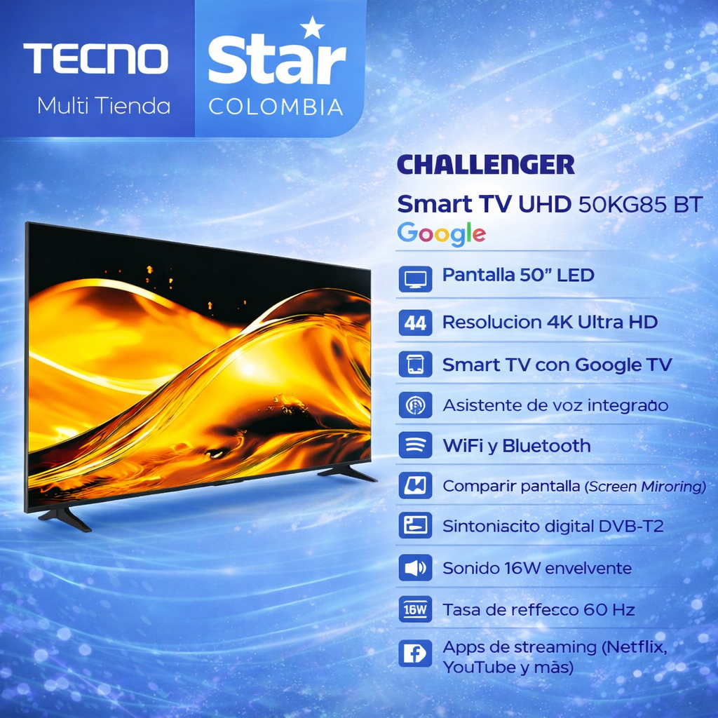 Challenger Smart TV UHD F